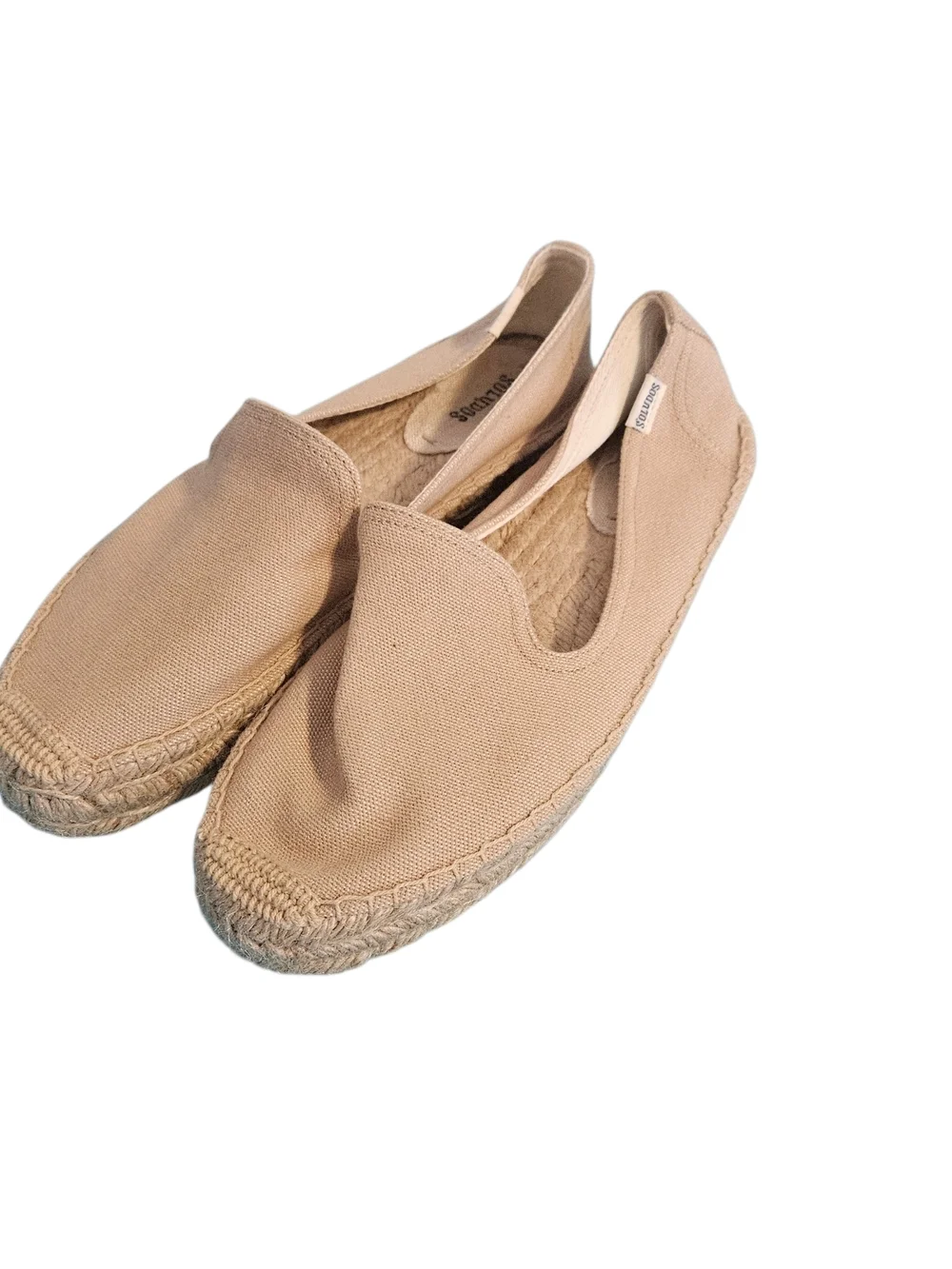 Soludos Smoking Slip On Canvas Espadrille Flats Size 10